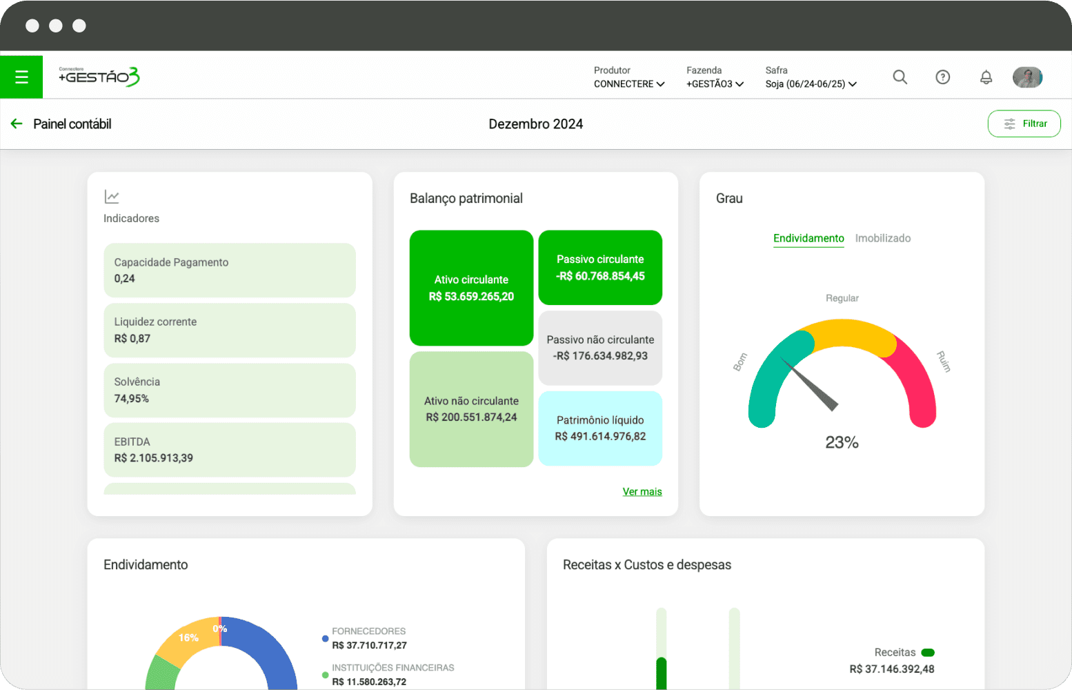 Indicadores Contábeis